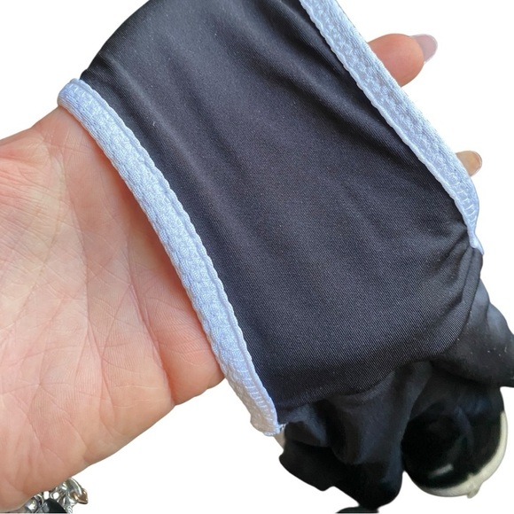 Love Sports Black White Trim One-Piece Swimsuit I Size: XL (16-18) - Picture 7 of 8